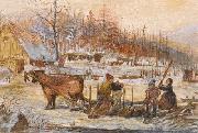 A Winter Scene, Cornelius Krieghoff